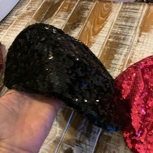 Black & Pink Sequin Hat Bundle